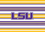 Noteworthy College Folded Note Stationery - LSU Classic (CFN524)