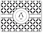 Noteworthy - Faux Stamp Imprintables (Looped Ebony Folded Note) (FN2713)