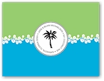 Noteworthy - Faux Stamp Imprintables (Lime & Turquoise Botanical Folded Note) (FN2740)