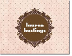 Noteworthy Collections - Stationery (Framed Life Pink Dots) (FN-1244)