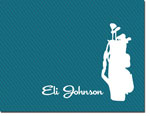 Noteworthy Collections - Stationery (Golf Bag Silhouette Teal) (FN-1249)