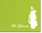 Noteworthy Collections - Stationery (Golf Bag Silhouette Green) (FN-1250)