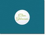 Noteworthy Collections - Stationery (Golf Ball w/ Stripes Teal) (FN-1252)
