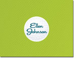 Noteworthy Collections - Stationery (Golf Ball w/ Stripes Green) (FN-1253)