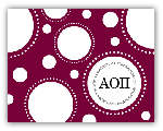 PSA Essentials - LuLu Stampable Note Cards (Lily Pad Burgundy)