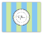 PSA Essentials - LuLu Stampable Note Cards (Cabana Stripe Blue)