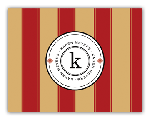 PSA Essentials - LuLu Stampable Note Cards (Cabana Stripe Cranberry)
