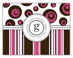PSA Essentials - LuLu Stampable Note Cards (Deco Brown & Pink)