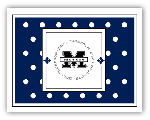 PSA Essentials - LuLu Stampable Note Cards (Swiss Dot Dark Blue)