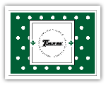 PSA Essentials - LuLu Stampable Note Cards (Swiss Dot Dark Green)