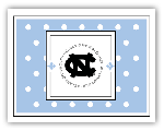 PSA Essentials - LuLu Stampable Note Cards (Swiss Dot Light Blue)