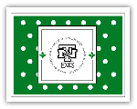 PSA Essentials - LuLu Stampable Note Cards (Swiss Dot Medium Green)
