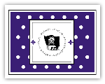PSA Essentials - LuLu Stampable Note Cards (Swiss Dot Purple)