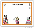 Pen At Hand Stick Figures Flat Cards - Wed Shower - Gadgets