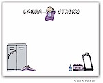 Pen At Hand Stick Figures Flat Cards - Workout