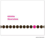 Stationery/Thank You Notes by PicMe Prints - Spot On! Hot Pink (Folded)
