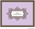 Stationery/Thank You Notes by PicMe Prints - Antique Frame Lavender (Folded)