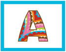 Picture Perfect Note Cards - Initial A (21440NC)