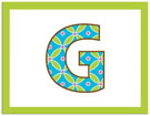 Picture Perfect Note Cards - Initial G (21445NC)