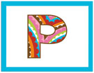 Picture Perfect Note Cards - Initial P (21452NC)