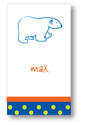 Polka Dot Pear Design - Contact Cards (Peter the Polar Bear) (1263b)