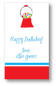 Polka Dot Pear Design - Contact Cards (Gumball) (1267b)