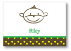 Polka Dot Pear Design - Notecards (Mike the Monkey) (1270a)
