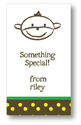 Polka Dot Pear Design - Contact Cards (Mike the Monkey) (1270b)