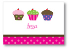Polka Dot Pear Design - Notecards (Cupcakes) (1272a)