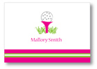 Polka Dot Pear Design - Notecards (Pink Tee) (1275a)