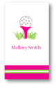 Polka Dot Pear Design - Contact Cards (Pink Tee) (1275b)