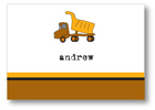 Polka Dot Pear Design - Notecards (Dump Truck) (1279a)