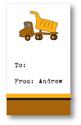 Polka Dot Pear Design - Contact Cards (Dump Truck) (1279b)