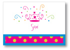 Polka Dot Pear Design - Notecards (Princess Crown) (1280a)