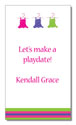 Polka Dot Pear Design - Contact Cards (Pick-a-Dress) (1220b)