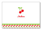 Polka Dot Pear Design - Notecards (Cherries) (1222a)
