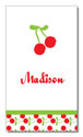 Polka Dot Pear Design - Contact Cards (Cherries) (1222b)