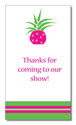 Polka Dot Pear Design - Contact Cards (Pink Pineapple) (1225b)