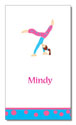 Polka Dot Pear Design - Contact Cards (Gymnast) (1228b)