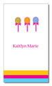Polka Dot Pear Design - Contact Cards (Lollipops) (1231b)