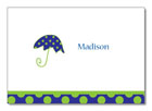 Polka Dot Pear Design - Notecards (Umbrella) (1232a)