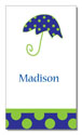 Polka Dot Pear Design - Contact Cards (Umbrella) (1232b)
