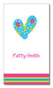 Polka Dot Pear Design - Contact Cards (Blue Flops) (1233b)