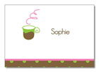 Polka Dot Pear Design - Notecards (Let's Do Coffee) (1237a)