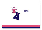 Polka Dot Pear Design - Notecards (Sailor in Pink) (1242a)