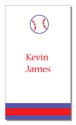 Polka Dot Pear Design - Contact Cards (Baseball Fever) (1243b)