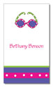 Polka Dot Pear Design - Contact Cards (Sunglasses) (1244b)