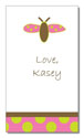 Polka Dot Pear Design - Contact Cards (Bubble Bee) (1246b)