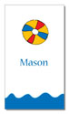Polka Dot Pear Design - Contact Cards (Beach Ball) (1247b)