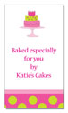 Polka Dot Pear Design - Contact Cards (Patty Cakes) (1249b)